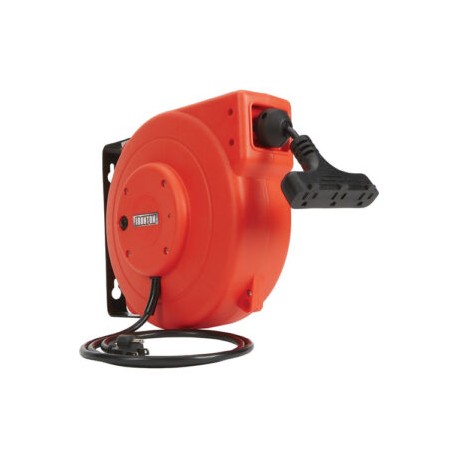 Carrete Con Extensión Eléctrica Retráctil 10m 3/calibre 16