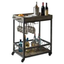 Carrito Bar Moderno, Madera/metal.