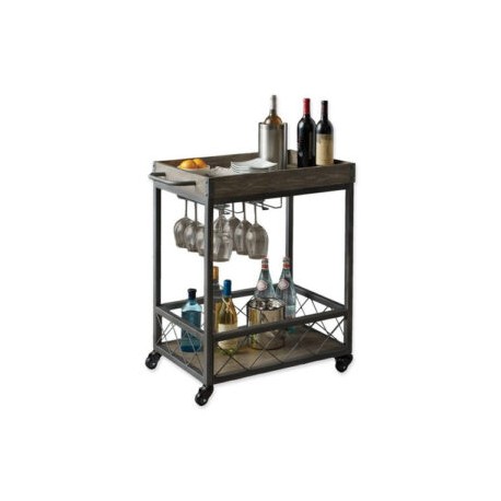 Carrito Bar Moderno, Madera/metal.