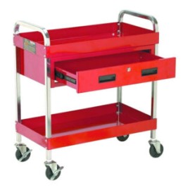 Carrito De Mecanico 76 Cm  De Lamina  Industrial Con Cajon