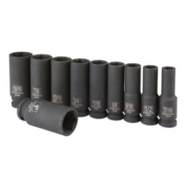 Dados Set De 10 Piezas De 1/2 De Impacto Sae O Metrica