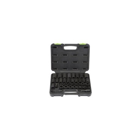 Juego De Dados De Impacto 37 Piezas, 3/8 Y 1/2 Pulgada