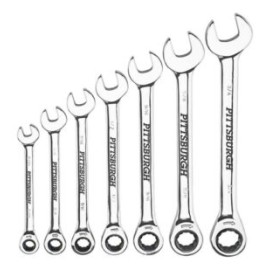 Juego De Llaves Combinadas Con Trinquete Sae, 7pc Ermn