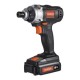 Kit de destornillador de impacto hexagonal inalámbrico de 18 V y 1/4 pulg.