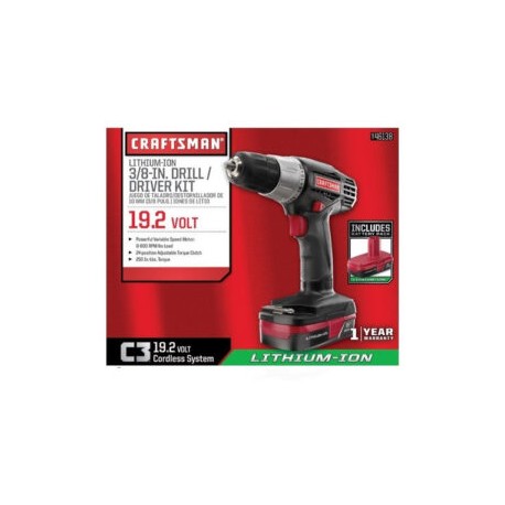 Taladro,  Atornillador, Kit. Craftman Lithium-ion. M