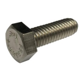 Tornillo de Máquina 6-32, Estilo de la Cabeza Hexagonal, Acabado Simple, 18-8 Acero inoxidable